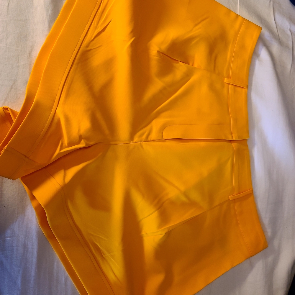 Fashion to Figure High Waist Curvy Shorts - Bright Yellow